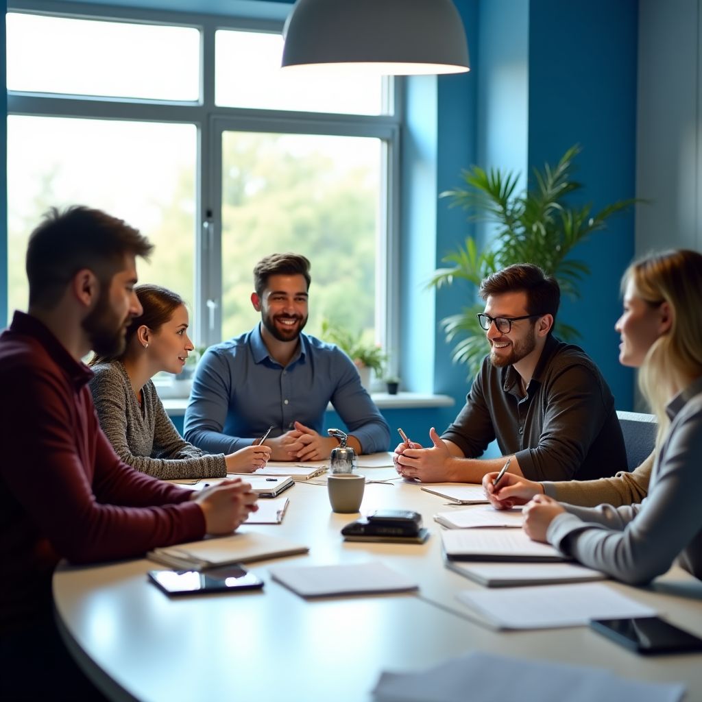 Η ομάδα του Grecomart σε συνάντηση